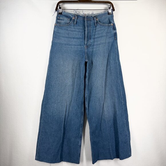 Express Jeans High Waisted Flare Distressed Boho Women's Size 4 Regular - Picture 1 of 7